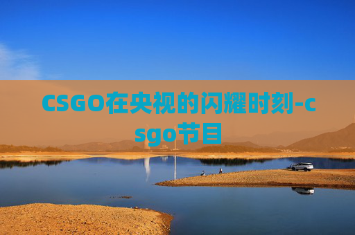 CSGO在央视的闪耀时刻-csgo节目