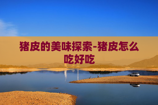 猪皮的美味探索-猪皮怎么吃好吃