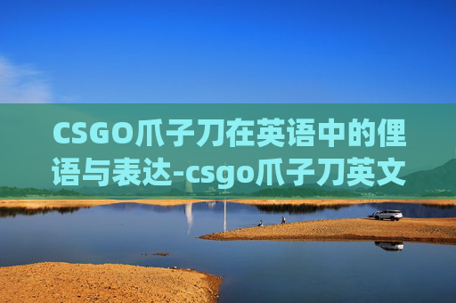 CSGO爪子刀在英语中的俚语与表达-csgo爪子刀英文