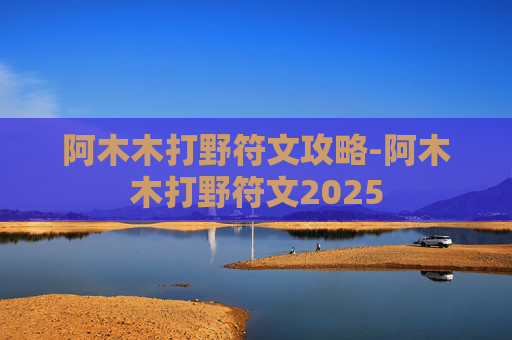 阿木木打野符文攻略-阿木木打野符文2025