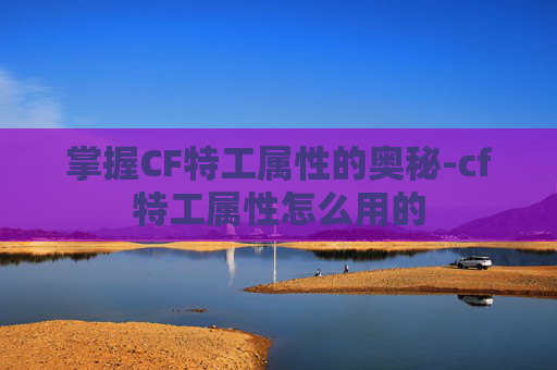 掌握CF特工属性的奥秘-cf特工属性怎么用的