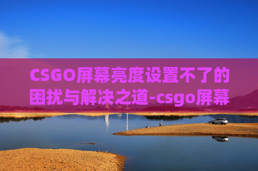 CSGO屏幕亮度设置不了的困扰与解决之道-csgo屏幕亮度设置不了怎么办