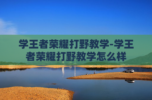 学王者荣耀打野教学-学王者荣耀打野教学怎么样