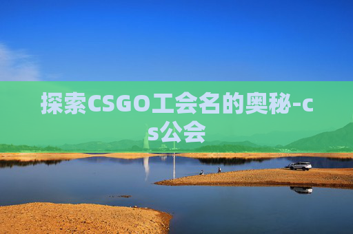 探索CSGO工会名的奥秘-cs公会