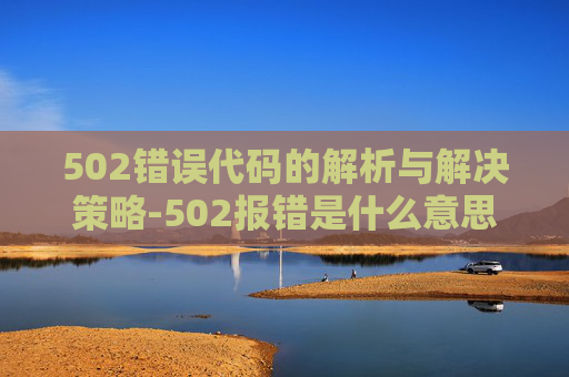 502错误代码的解析与解决策略-502报错是什么意思
