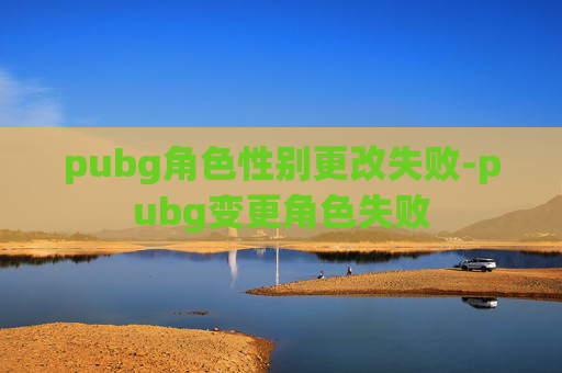 pubg角色性别更改失败-pubg变更角色失败